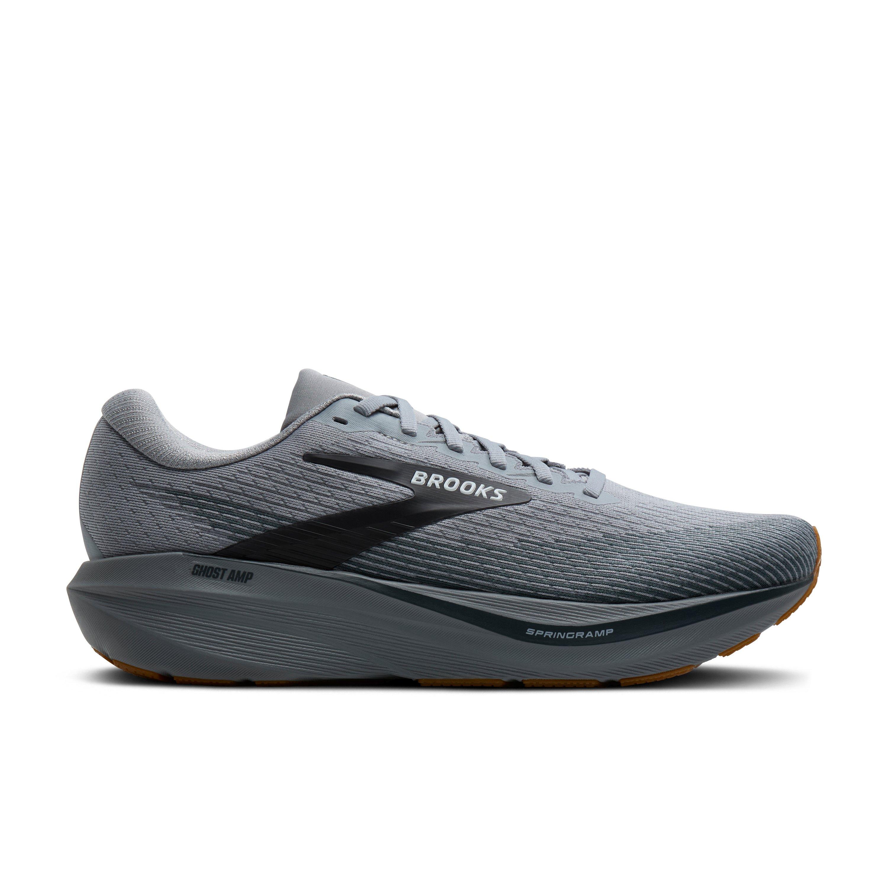 Brooks Ghost Amp "Primer/Ebony/Oyster" Men's Wide Running Shoe - PRIMER/EBONY/OYSTER